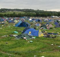 Glastonbury Aftermath This was the scene at the Glastonbury Festival site yesterday   hundreds of tents abandoned  like some camping Pompeii  29th June  2007   Posted in Uncategorized