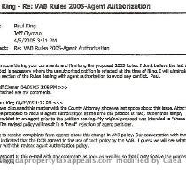 Questions  Email 1   the VAB is intended to be neutral  The property appraiser is NOT neutral  Why is the VAB attorney consulting with the attorney to the property appraiser  email 2  is the County Attorney aware of the potential abuses of law involved in a  the conflict of interest between the VAB attorney and the attorney to the property appraiser  b  the