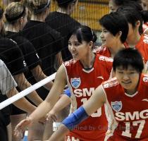 Friday September 26  2008  10 44 AM Press Photo Dave RaczkowskiMembers of a traveling Chinese volleyball team competed against GVSU on Wednesday at the universtity s fieldhouse  ALLENDALE    Senior Danielle Alexander has seen