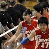 Friday September 26  2008  10 44 AM Press Photo Dave RaczkowskiMembers of a traveling Chinese volleyball team competed against GVSU on Wednesday at the universtity s fieldhouse  ALLENDALE    Senior Danielle Alexander has seen