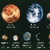 Some large moons of the Solar System compared with the terrestrial planets