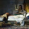 AUGUST 12th 30 B C     Above   Cleopatra VII  Pharaoh and Queen of Egypt  commits suicide within the walls of the vast Ptolemaic palace complex in the capital city of Alexandria  With her empire occupied