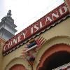 Entrance to Coney Island  a tiny arcade within Luna Park in North Sydney