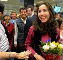 Free  Miss Saberi was greeted by friends and well wishers on her arrival at Washington Dulles International Airport Saberi had worked as a freelance journalist for several organizations