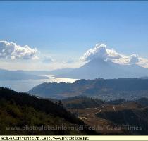 Lago de Atitl�n is volcanic in origin  filling an enormous caldera formed in an eruption 84 000 years ago  It is renowned as one of the most beautiful lakes in the world