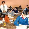 Students appearing in the High School Leaving Certificate Examination  HSLC  under SEBA in a city school on Friday    AT photo   Prev