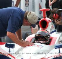 because of the qualifying procedure  will start 23rd  The last time a second day qualifier ran faster than the pole speed was in 1996  Arie Luyendyk   AJ Gives his Grandson a few last pointers before his run � Oak Park Journal by Dan Peters