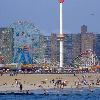 Keywords  brooklyn new york coney island brighton beach ocean boardwalk deno s wonder wheel astroland sunbathing parks outdoor recreaction swiming kite flying rides roller coaster cyclone