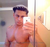 The latest celebrity image to appear on the provocative NSFW website  GuysWithIPhones com is a half naked pic of Paulie D from MTV s hit reality tv series  Jersey Shore   The series