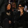 Prince takes in the Lakers vs  Celtics game in Los Angeles yesterday with a very pretty guest  Okay now Prince  photo  SPLASH