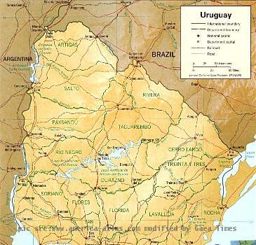 Uruguay Map