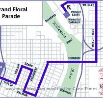 10 00 AM Memorial Coliseum to Downtown   View Parade Route Map   Starlight Parade Saturday  June 5  2010