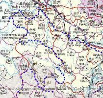 Map of Zhuoni County  Gannan Tibetan Prefecture  Gansu Province  This map shows the general location of where this project will take place  The yellow is Gansu province  and on the west side of the portion shown here is Luqu