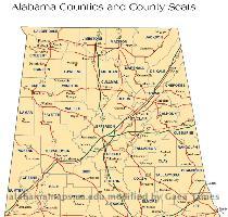 alabama jpg Summary  Transportation Maps Interstate Highways SiteAtlas com Alabama Counties County Seats Major Roadways Interconnected Inland Waterway System Image Dimensions  808 x 1346 Image