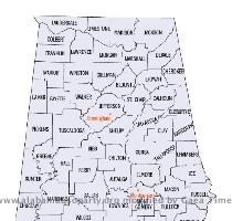 Alabama County Map