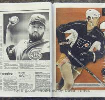 A poster in a Tuesday  June 8  2010  edition of the Chicago Tribune shows Philadelphia Flyers Chris Pronger in a skirt  The headline declares   Chrissy Pronger  Looks like Tarzan  skates like Jane   Pronger has been an antagonizing force in the Stanley Cup finals against the Chicago Blackhawks  but he had the worst game of his career Sunday night when the Flyers lost 7 4     CHICAGO OUT ROCKFORD OUT The NEW YORK TIMES OUT NO SALES TV OUT ONLINES OUT    2010 06 09 07 47 31  A poster in a Tuesday  June 8  2010  edition of the Chicago Tribune shows Philadelphia Flyers Chris Pronger in a skirt  The headline declares   Chrissy Pronger  Looks like Tarzan  skates like Jane   Pronger has been an antagonizing force in the Stanley Cup finals against the Chicago Blackhawks  but he had the worst game of his career Sunday night when the Flyers lost 7 4     CHICAGO OUT ROCKFORD OUT The NEW YORK TIMES OUT NO SALES TV OUT ONLINES OUT    2010 06 09 07 47 31