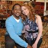 Jaleel White and Leyna Juliet Weber posed for pics while filming  Road To The Alter  at Pier 1 Imports in Los Angeles  Ladies wouldn t you say that Jaleel grew up to be a rather nice looking