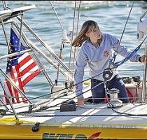 Talk about a trailblazer  Or a waveblazer  Abby Sunderland is an inspiration to girls both young and old  MARINA DEL REY  Calif    A 16 year old has set out to become the youngest person