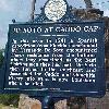 Caddo Gap Indian originally made in 1936  was rebuilt by Guy Tillman in 1979 after the original was severely damaged in a storm  De Soto at Caddo Gap In this area in 1541 a Spanish expedition from Florida commanded by Hernando De Soto encountered fierce resistance from the Indians  whom they