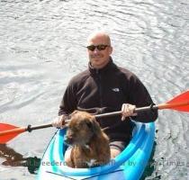 from a kill shelter just before giving birth and now Ginger has come to beautiful Victoria to find her family  Watch for her and her big brother  Lucky  at Arbutus Cove  Jazzy used to be Bailey and is also one of our earlier rescues  Here he is  a true kayaking BC dog  now  Sure has come a long way from the shelter where his life was in the balance