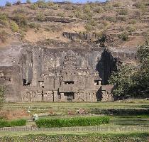 Ellora Caves 30 km from Aurangabad  also in the state of Maharashtra  mark a high point towards the end of the rock cutting period  Part of the Ellora Caves  hewn into the Charanandri Hills  Image  Soman The 34 caves belonging to the complex were built between the 5th and 10th century CE and contain 17 Hindu caves  12 Buddhist ones and 5 Jain caves  rather temples and