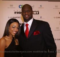 Vince Young with wife