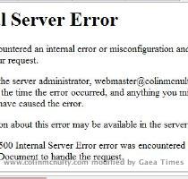 honest  I m not sure how it happened  but I have discovered the cause  The process of fixing it may prove beneficial to others  so I ll detail it here  Here s what the problem looked like  As you can see  that s of no help  So the first thing to check was whether the blog WordPress admin pages were working  Nope  same error there  So it s off to the trusty cPanel to check