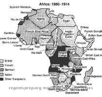 Sample Question Base your answer to the sample question on the map below and on your knowledge of social studies  According to the information provided by the map  which European nation controlled the union of South Africa