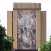 On the Notre Dame campus  there is a mural on the side of Hesburgh Library entitled  The Word of Life   Most call it  Touchdown Jesus   The commencement will be held at Notre Dame Stadium  but looming over Notre Dame s endzone is the mural