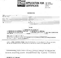 Application for Construction Certificate