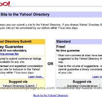 be able to tell if the category you re trying to submit a site to is non commercial because it will give you the option for a free listing  Otherwise  it will show only the paid option  Once you ve found your non commercial category  carefully follow the same instructions as your DMOZ listing and submit your site  Now say a prayer  These are the first two sites that we re