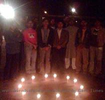 Tibetan National Uprising Day  in Aligarh  Aligarh Muslim University | March 10  2007  Candle Light Vigil at Aligarh University by Friends of Tibet  Aligargh  Aligarh  UP  Friends of Tibet  Aligarh  on March 10  2007 organised a Candle Light Vigil for Indo Tibet solidarity