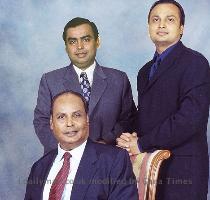 their father Dhirubhai Ambani Consumed by in fighting from the start  the Ambanis split their assets into separate companies in 2006 after a truce was negotiated by their mother Kokilaben  Mukesh  left   and Anil Ambani pictured with their late father Dhirubhai According to Forbes  Mukesh Ambani is worth US$43 billion  Anil is not far behind with US$42 billion and was last