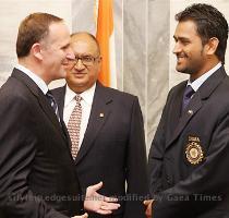 New Zealand Prime Minister John Key on Thursday hosted an official dinner for the visiting Indian cricket team which was also attended by Daniel Vettori led national side