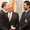 New Zealand Prime Minister John Key on Thursday hosted an official dinner for the visiting Indian cricket team which was also attended by Daniel Vettori led national side