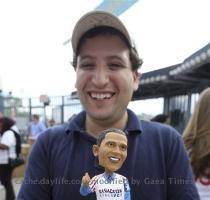 AP Photo 3 months ago Steve Fischer  of Malboro  N J    poses with his