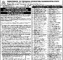 Declaration of result  05st April 2010 To view the notification Click here