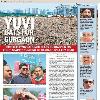 was well publicised in the same newspaper the previous day and the day before  Cricketer and celebrity Yuvraj Singh had joined the protesters  which was widely covered the previous day  HT  Del  23 Sep  p4 The second headline in the constellation was a report on the state of affairs  laying the blame on the Haryana Urban Development Authority for having collected more than