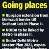 DMRC completes the Metro extension in Gurgaon in 2010  we have plans to take it filrther to IMT Manesar Likewise in Faridabad  we have plans to extend metro from YMCA Chowk to Ballabhgarh  Metro network would also be laid in Sonepat  Bahadurgarh and other NCR towns  We also have plans to lay a Ring Rail all along 135 km long Kundli Manesar Palwal  KMP  Expressway   said an