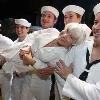 there s nothing like a dame  A 90 year old ex schoolteacher who says she s the woman in one of World War II s most famous photographs   being kissed by a sailor during a 1945 victory celebration in Times Square   was