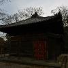 arrived at one of the temples  or was it a shrine   just as the neighboring kindergarten was letting out  All the moms parked their bikes on the temple grounds before picking up their kids  This lovely  360 year old building is known as Jigendo  ???  and can be found on the grounds of Kitain  ???