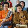 Hasri Ainun Habibie  former Indonesia s First Lady  and Herawati Diah