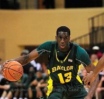 Sam Greenwood Getty Images ORLANDO  FL   NOVEMBER 27  Ekpe Udoh  13 of the Baylor Bears drives against the Iona Gaels during the Old Spice Classic at Disney s Milk House on November 27