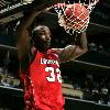 Icon SMI Mar 27  2008   Charlotte  North Carolina  USA   Louisville DERRICK CARACTER against Tennessee during the regional semi finals of the Men s NCAA Basketball Tournament  Louisville