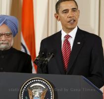 Barack Obama welcomes Manmohan Singh during a ceremony at the White House  Photograph  Larry Downing Reuters Barack Obama welcomes Manmohan Singh during a ceremony at the White House  Photograph  Larry Downing Reuters