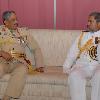 The newly appointed Commander of the Sri Lanka Navy Vice Admiral Thisara Samarasinghe paid a courtesy call on the Chief of Defence Staff General Sarath Fonseka today  17th July 2009  at the