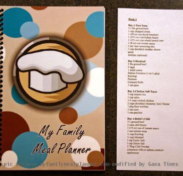 My Family Meal Planner would be a great gift for any busy family or cook  Buy it for the great family recipes