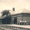 A postcard of the Pennsylvania RR depot in Loudonville  Ohio where my father was born My grandfather was the station master