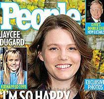 Jaycee Gugard as she appears on the front cover of People magazine in the US   Supplied