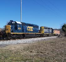 On the branch now  the crew shoves the train into Hampton 8018 shines in the sun at Greenlawn